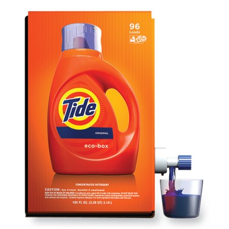 Tide Cleaners & Detergents, 105 oz Bag-In-Box, Liquid, Tide Original 89013